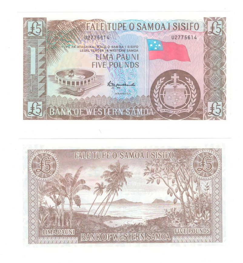 Самоа 5 фунтов 1963 год фото 1