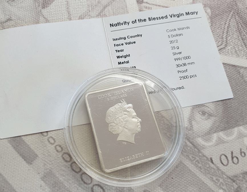 Рождество Пресвятой Богородицы - о.Кука, 5 долларов, 2012 год фото 4