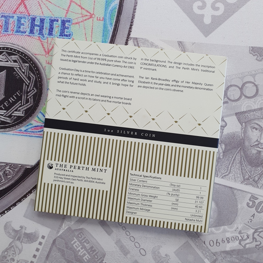 Выпускнику в честь окончания учебы! (Выпускной) - Австралия, 1 доллар, 2018 год фото 6