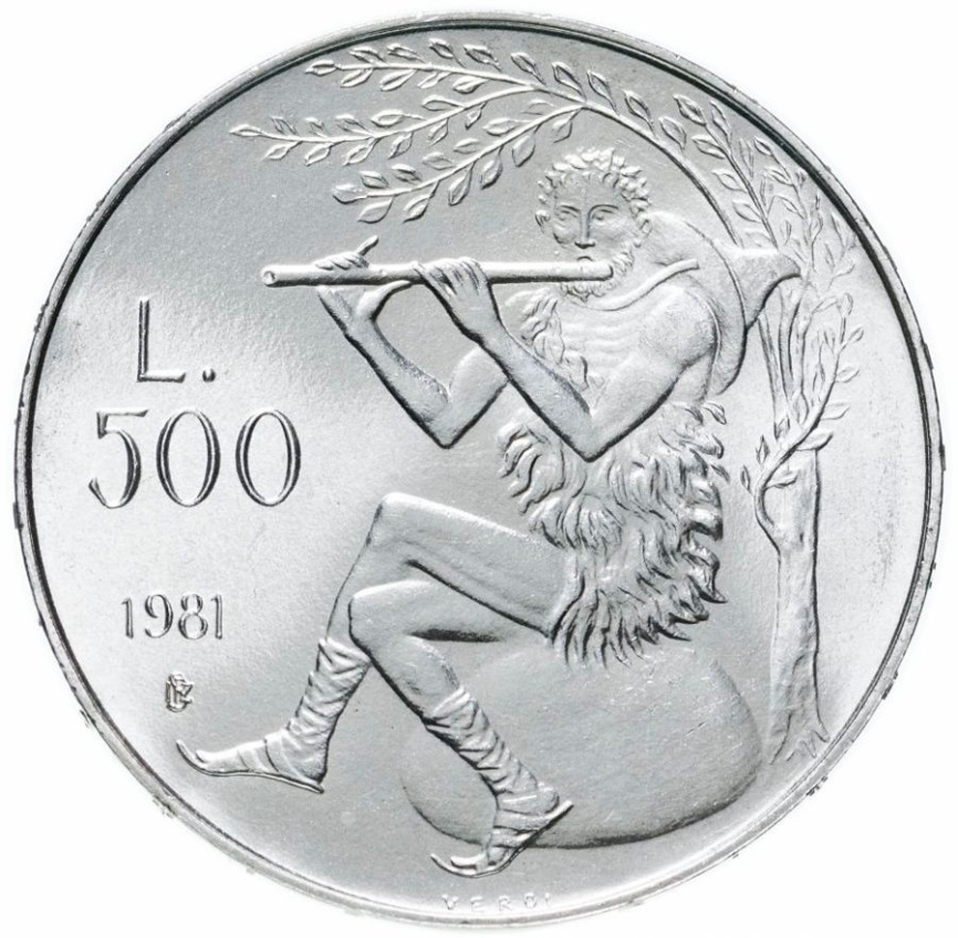 Сан-Марино 500 лир 1981 - 2000 лет со дня смерти Виргилия фото 1