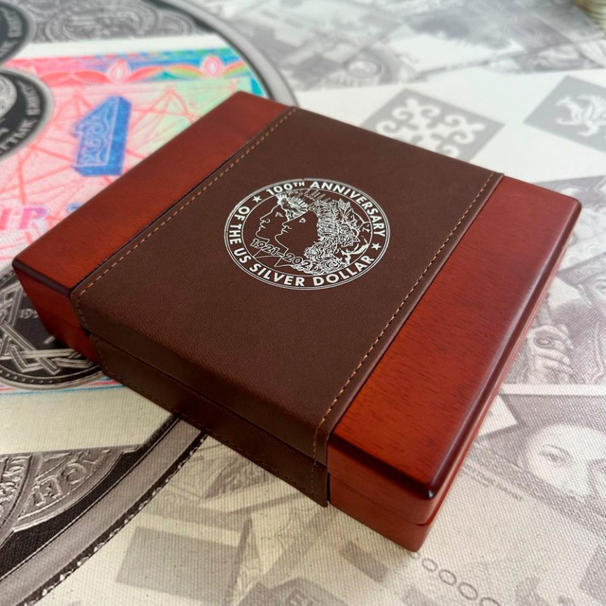 Доллар Моргана и серебряный слиток - памятный выпуск 1921-2021 гг фото 7