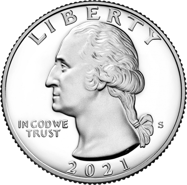 Дж.Вашингтон пересекает Делавер - США, квотер, 2021 год фото 2