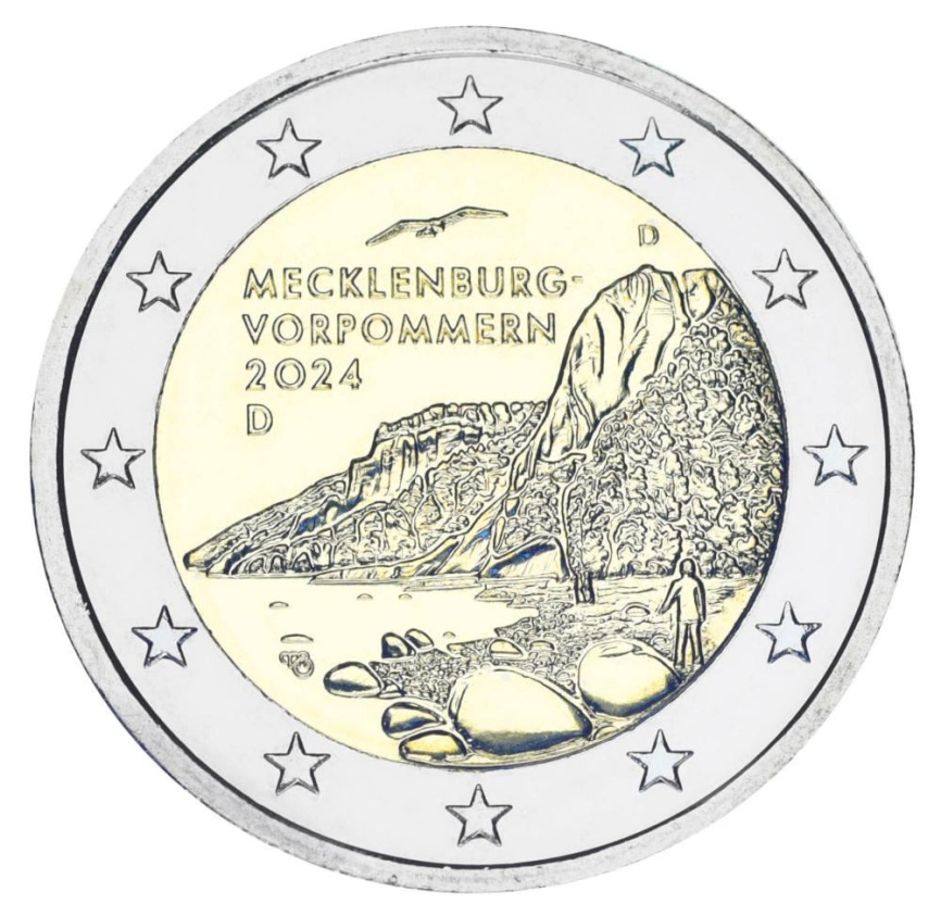 2 евро Германия 2024 - Мекленбург-Передняя Померания фото 1