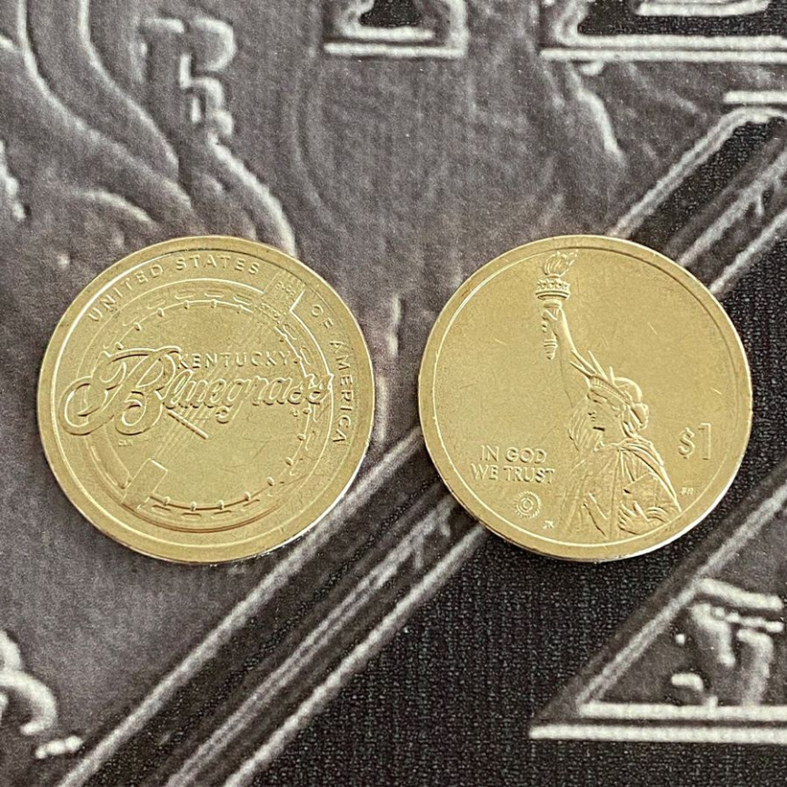 Американские инновации Блюграсс (Кентукки) - 1 доллар, 2022 год, США фото 3
