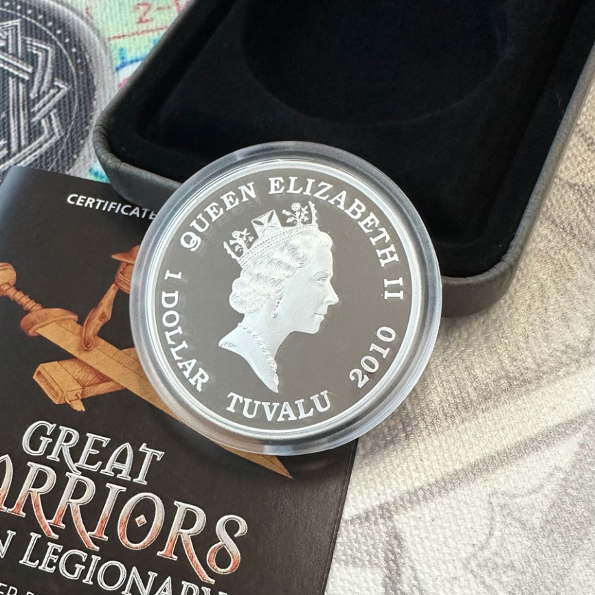 Римский легионер, серия Великие воины - Тувалу, 2010 год фото 4
