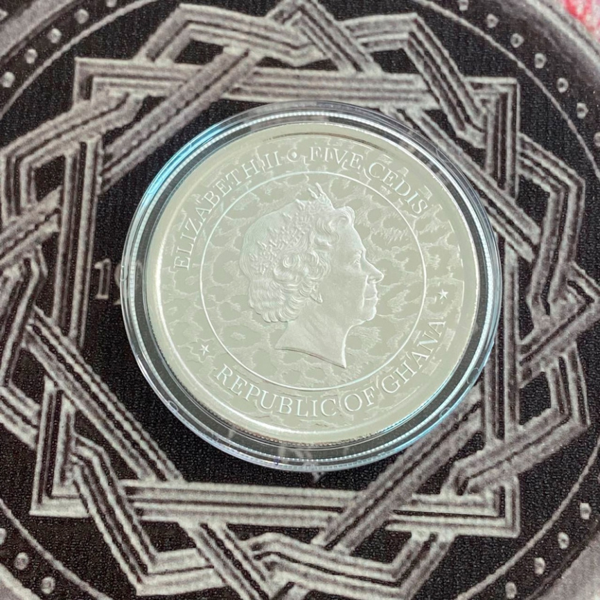 Африканский леопард - Гана, 1 унция, 2021 год фото 4