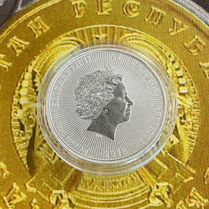 Коала и малыш, 2 унции - Австралия, 2 доллара, 2018 год фото 4