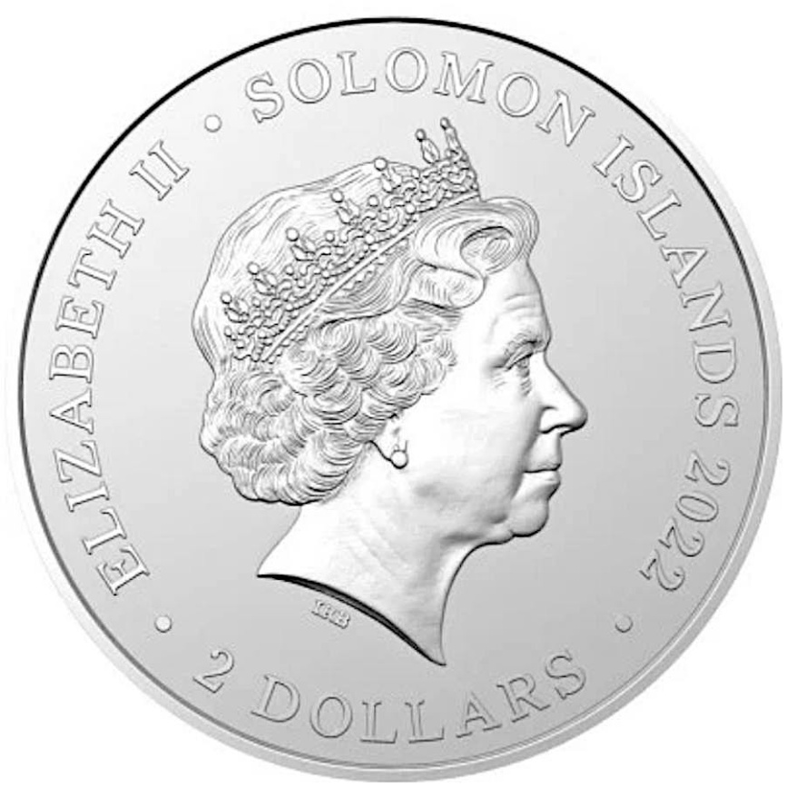 Пиратка Мэри Рид - Соломоновы острова, 2 доллара, 2022 фото 2