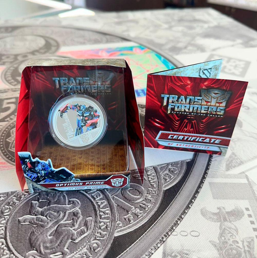 Оптимус Прайм. Трансформеры - Тувалу, 1 доллар, 2009 фото 2