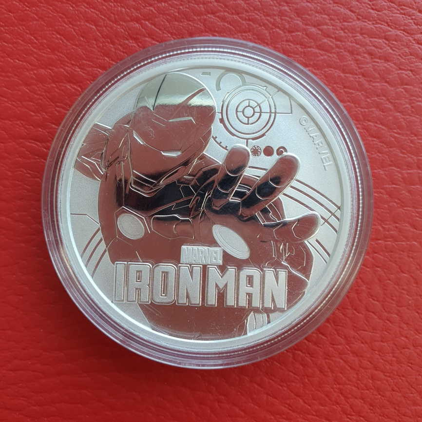 IRONMAN (Железный человек) серия MARVEL - 1 доллар, Тувалу, 2018 год фото 2