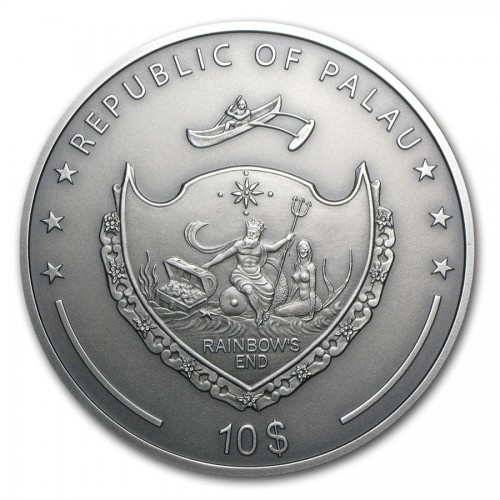 Оборотень - Мифологические существа, 10 долларов, Палау, 2013 год фото 2