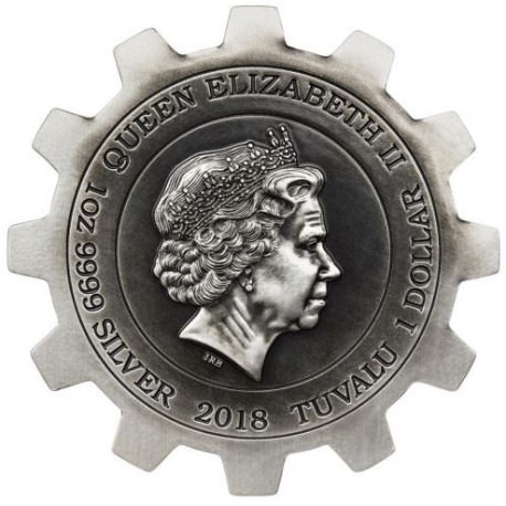 Эволюция промышленности - монеты-шестеренки - Австралия, 2018 год фото 5