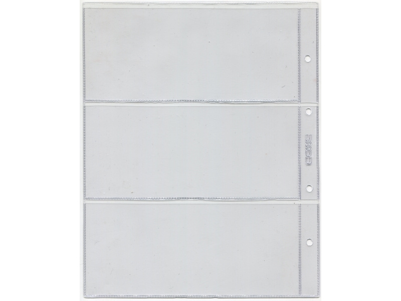 Лист для банкнот на 3 ячейки (формат Numis) фото 2