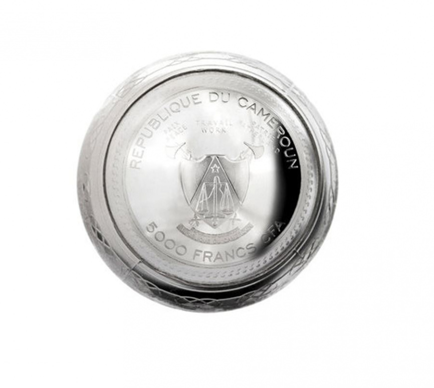 Яйцо "100 лет Транссибирской магистрали" - Камерун, 7oz, 2016 год фото 3