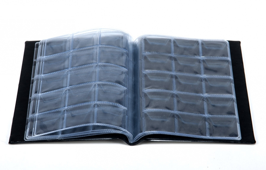 Универсальный карманный альбом на 150 ячеек (черный) фото 2
