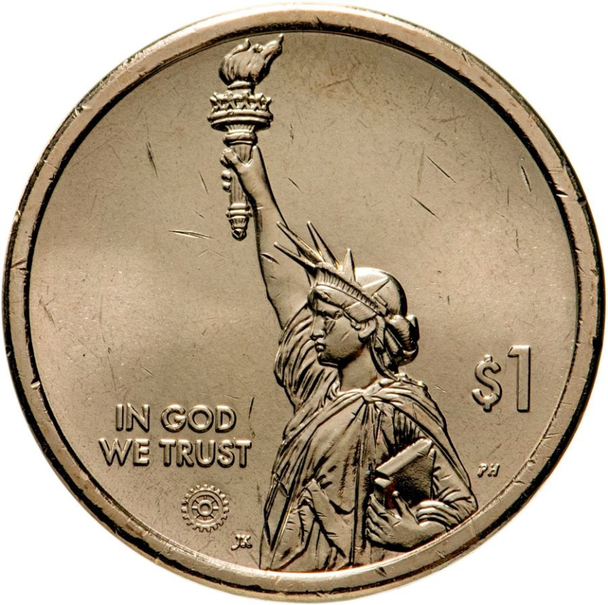 Американские инновации "Подземная железная дорога" - 1 доллар, 2023 год, США фото 2