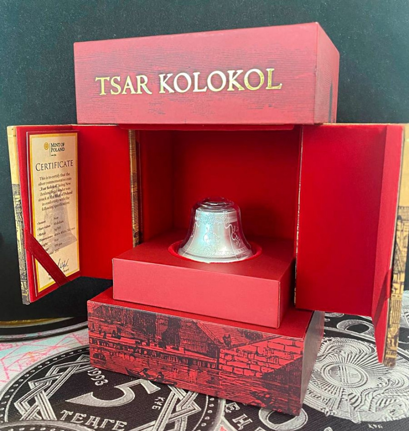 Монета "Царь Колокол" - о.Ниуэ, 4oz, 2017 год фото 7