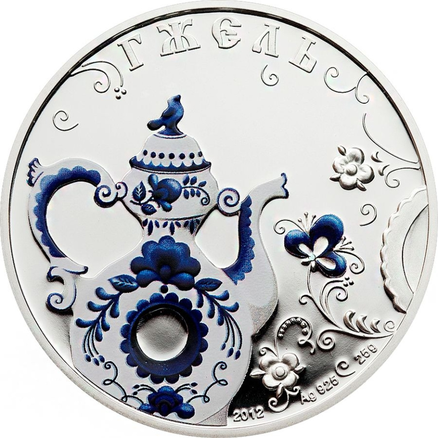 Гжельская роспись, Русские народные промыслы, о. Кука, 2012 год фото 1