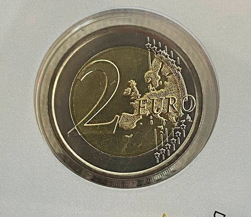 2 евро Сан-Марино 2014 (в блистере) - 500-летие со дня смерти Донато Браманте фото 3