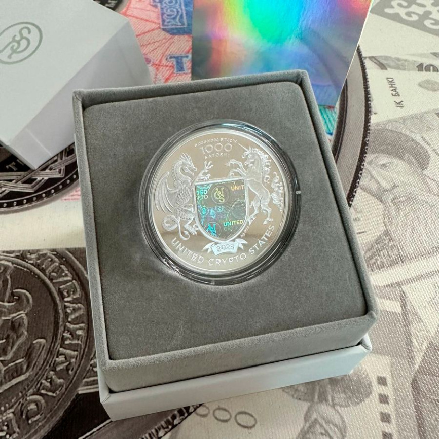 Орел LIBERTY EAGLE COIN - 1000 сатоши, серебро фото 6