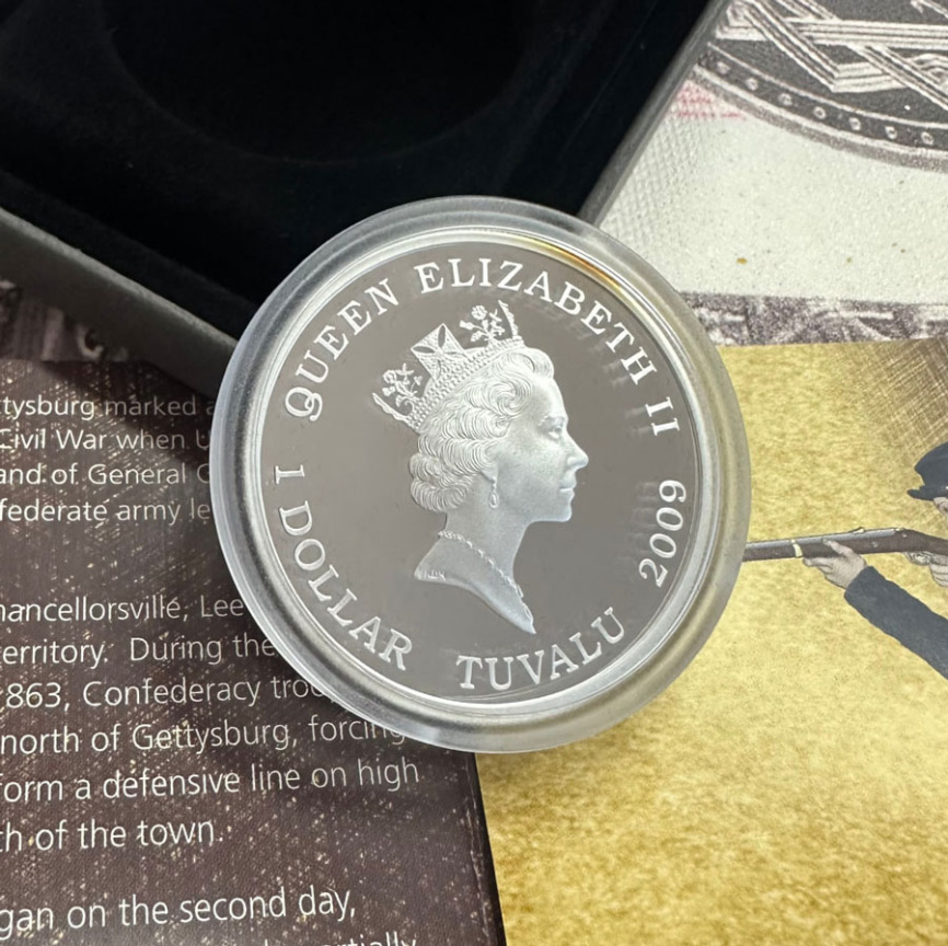 Битва при Геттисберге, серия Известные битвы в истории - Тувалу, 2009 год фото 3