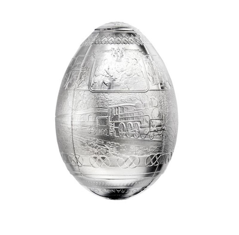 Яйцо "100 лет Транссибирской магистрали" - Камерун, 7oz, 2016 год фото 1