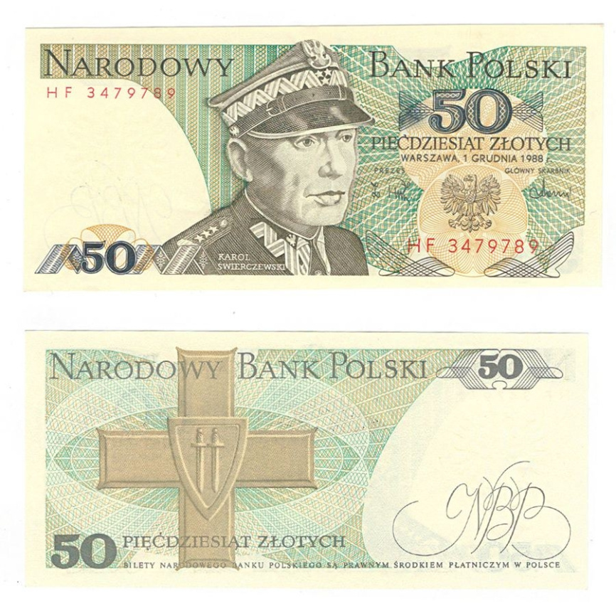 Польша 50 злотых 1988 год фото 1