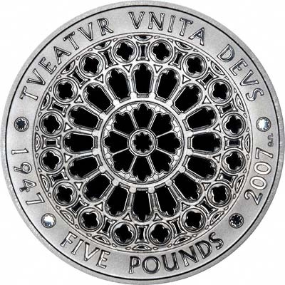 Бриллиантовая свадьба Елизаветы 2, 5 фунтов, Великобритания, 2007 год фото 1