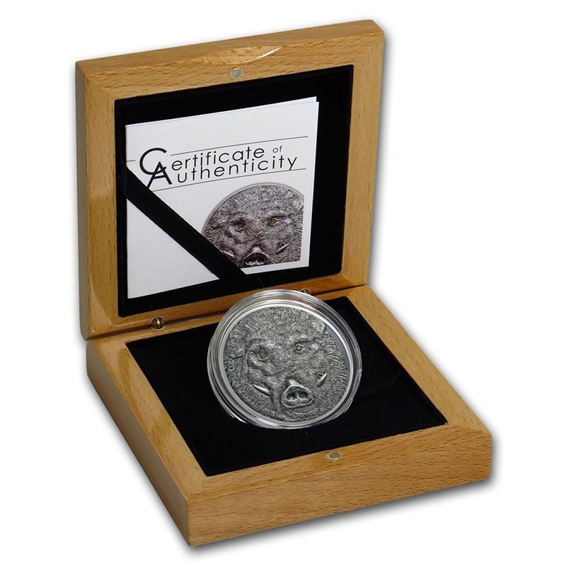 Кабан, серия "Защита дикой природы"  - Монголия, 500 тугриков, 2018 год фото 3