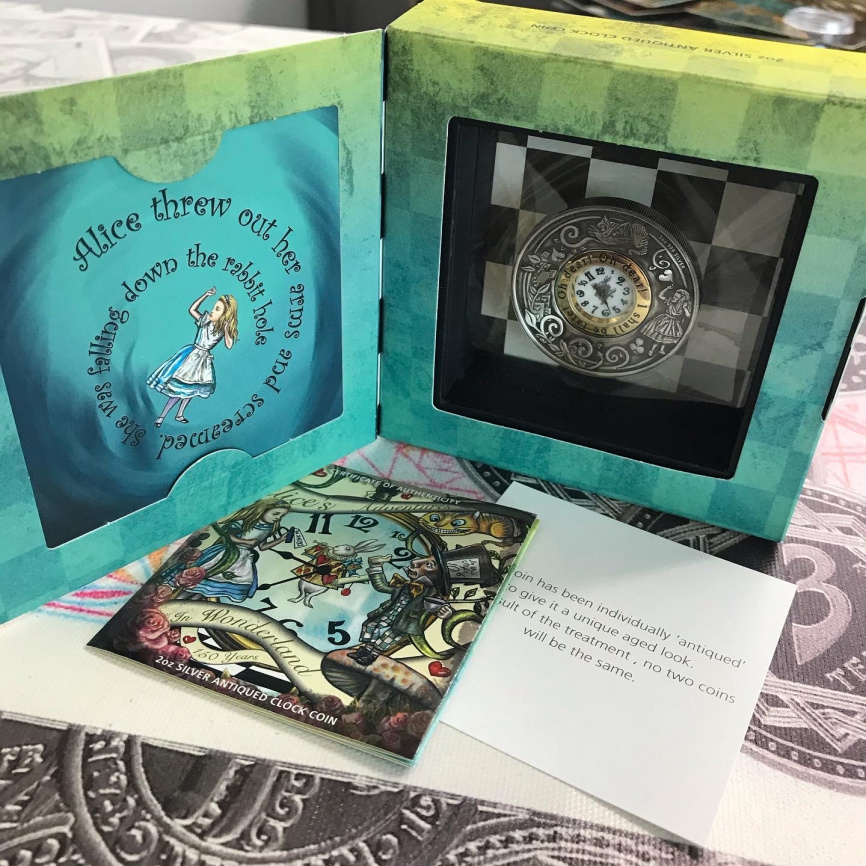 Алиса в стране чудес - 2 oz, Тувалу, 2015 год фото 4