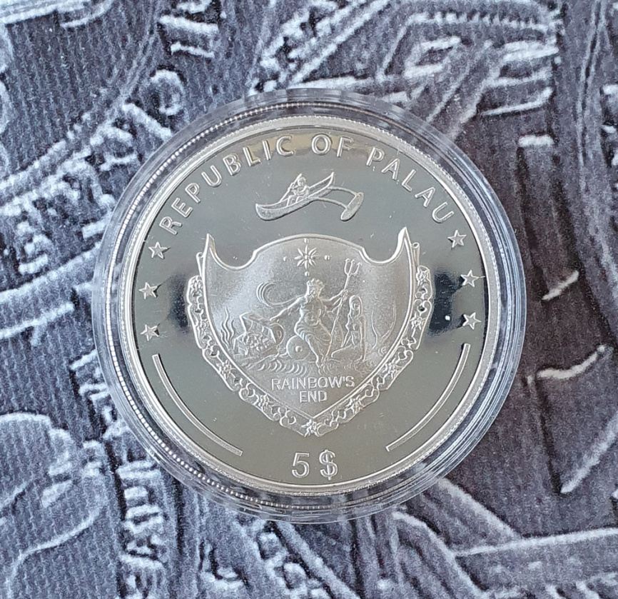 Остробрамская икона Божией Матери - Палау, 5 долларов, 2009  фото 4