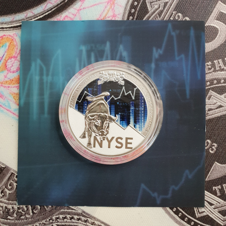 200 лет NYSE | 1000 франков | Камерун | 2017 год фото 2