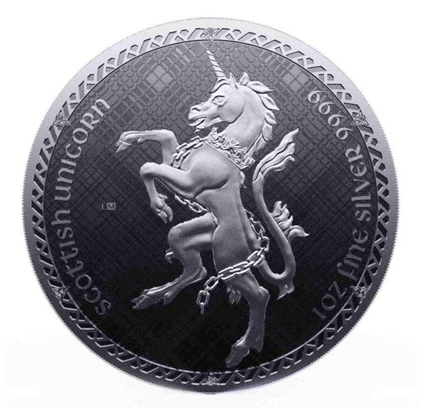 Шотландский единорог - о.Ниуэ, 2 доллара, 2023 год фото 1