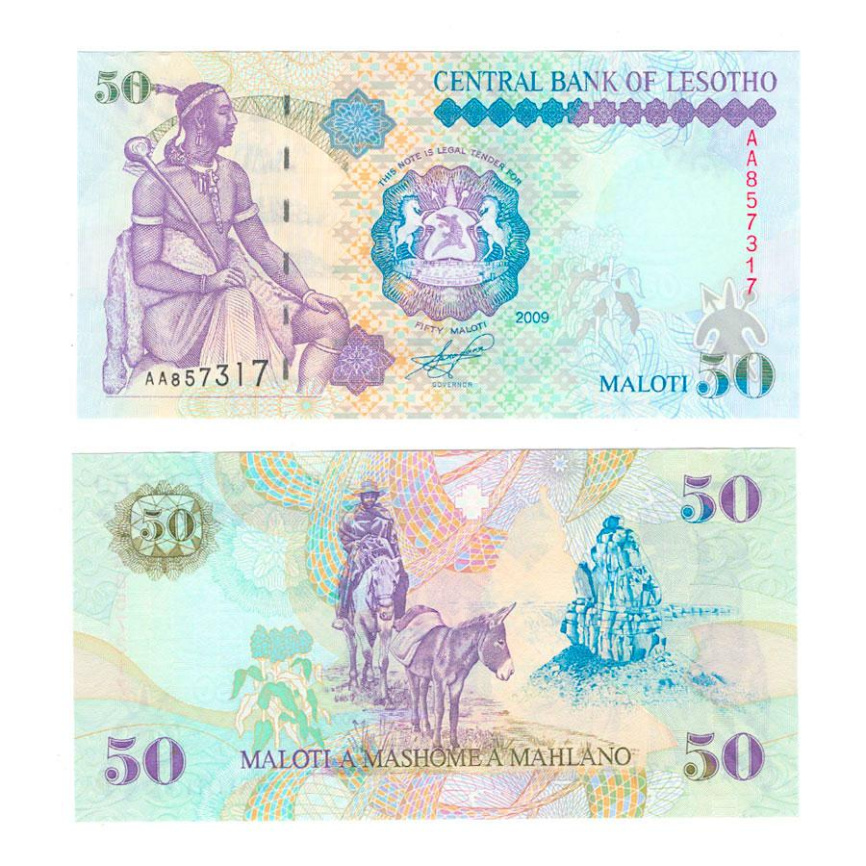 Лесото 50 малоти 2009 год фото 1