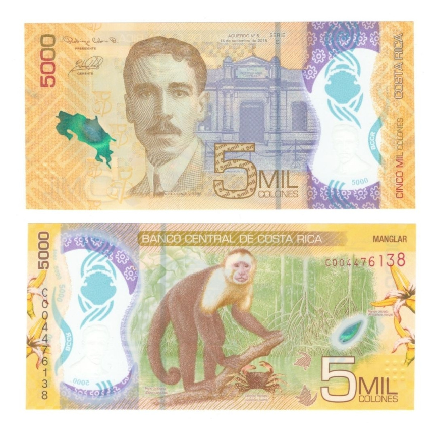 Коста-Рика | 5000 колон | 2018 год фото 1