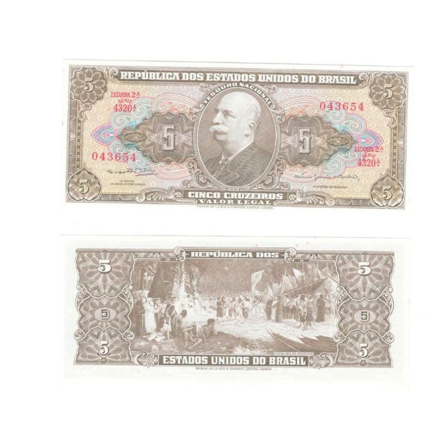 Бразилия 5 крузейро 1962-1964 гг фото 1