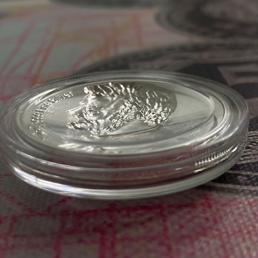 Раунд США Абраам Линкольн, выпуклая - серебро 1 унция фото 4