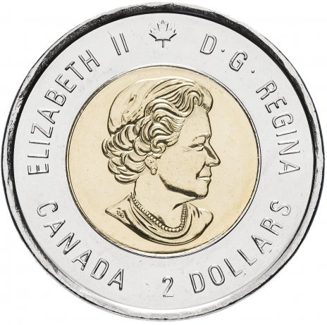 100 лет битвы при Вими-Ридже - 2 доллара 2017 год, Канада фото 2