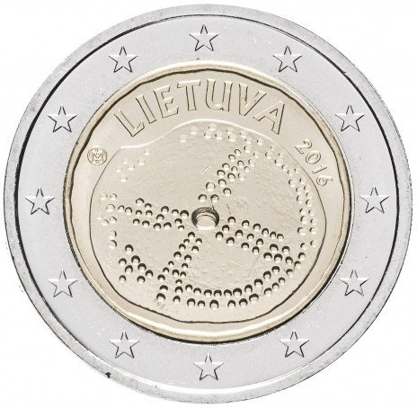 Балтийская культура - 2 евро, Литва, 2016 год фото 1