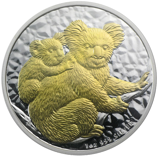 Коала с позолотой | 1 доллар | Австралия | 2008 год фото 1