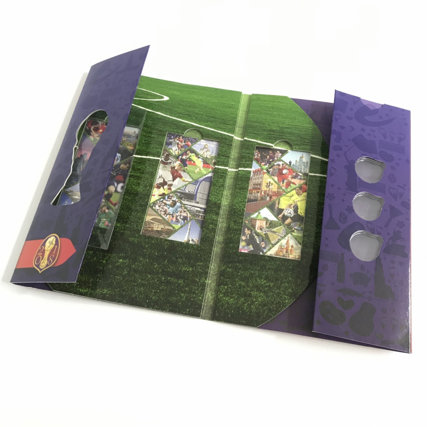 Альбом для 100-рублевой купюры и 25 рублевых монет посвященных ЧМ по Футболу в России 2018 (капсульный) фото 2