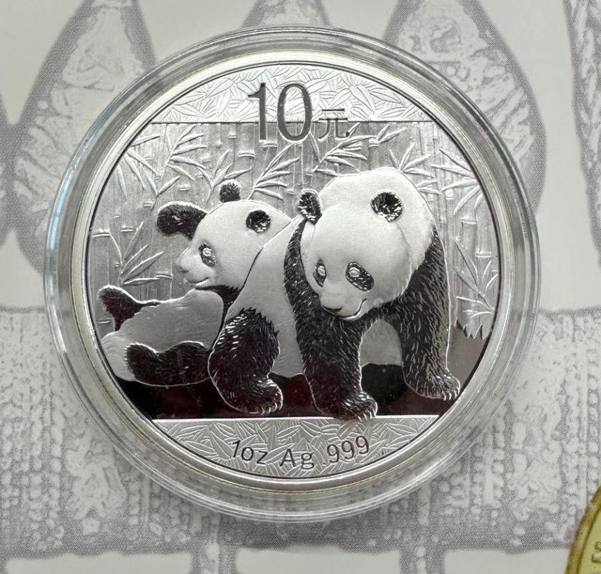 Панда - Китай, 10 юаней, 2010 год фото 3