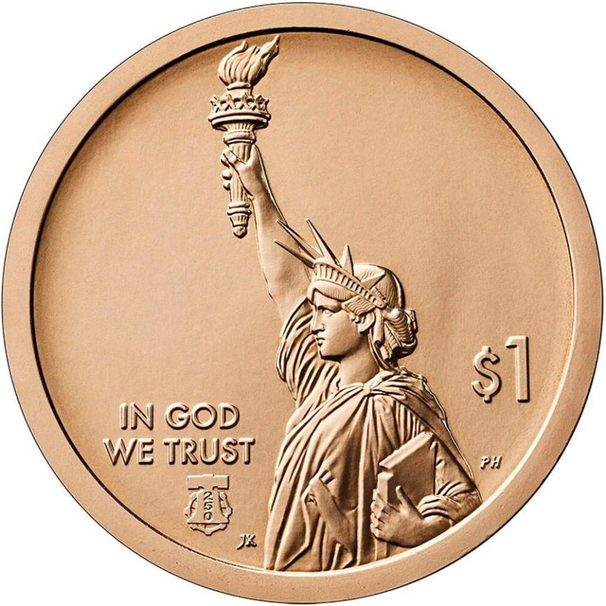 Американские инновации "Норман Борлоуг (Айова)" - 1 доллар 2026 год фото 2