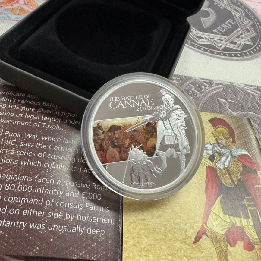 Битва при Каннах, серия Известные битвы в истории - Тувалу, 2009 год фото 2