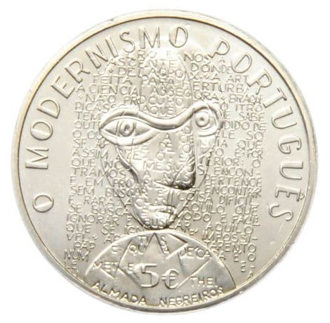 Модернизм - Португалия | 5 евро | 2016 год фото 1