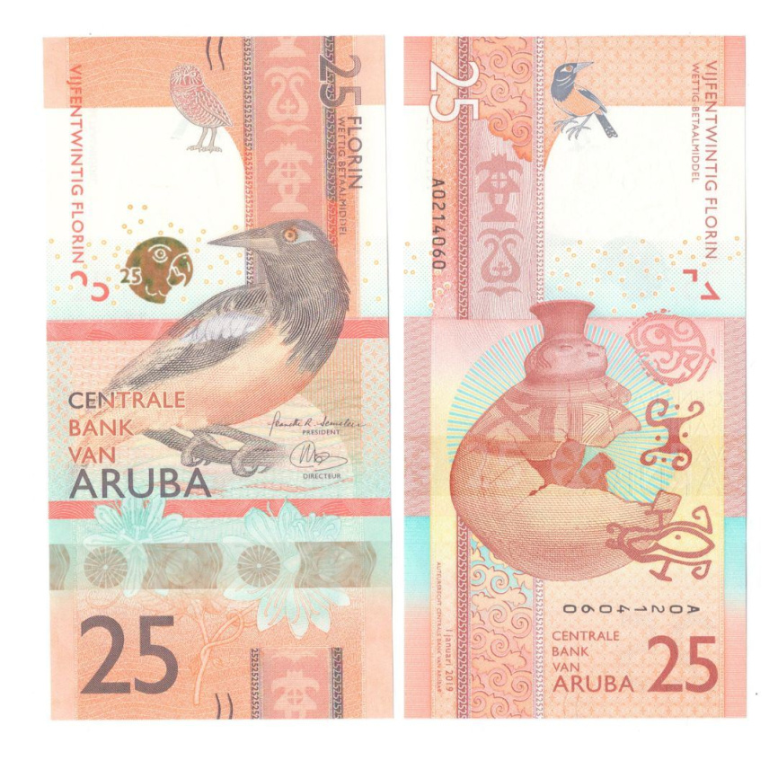 Аруба 25 флорин 2019 год фото 1
