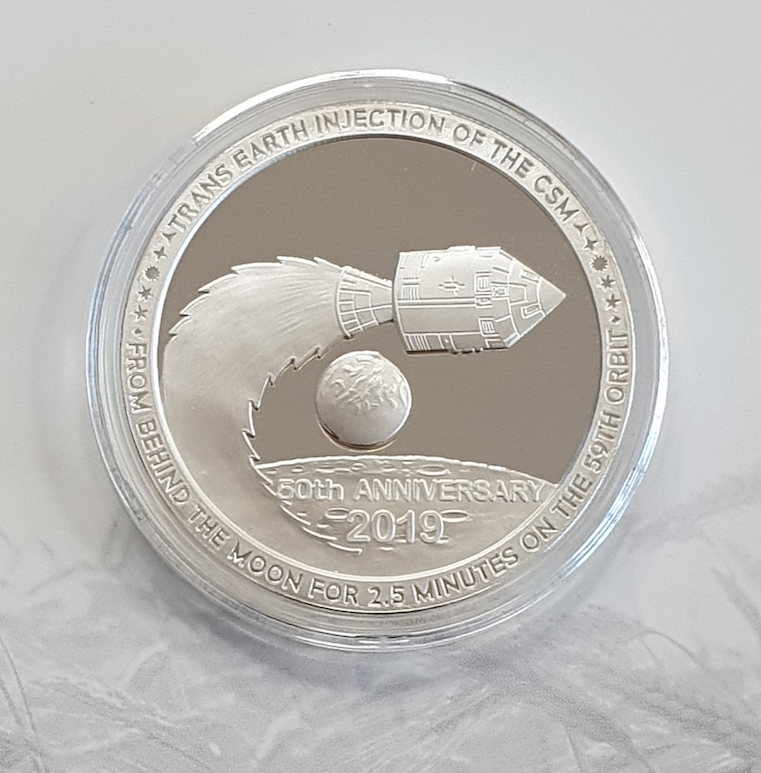 Аполлон 11 | Возвращение на Землю | серебро 2019 год | раунд фото 3
