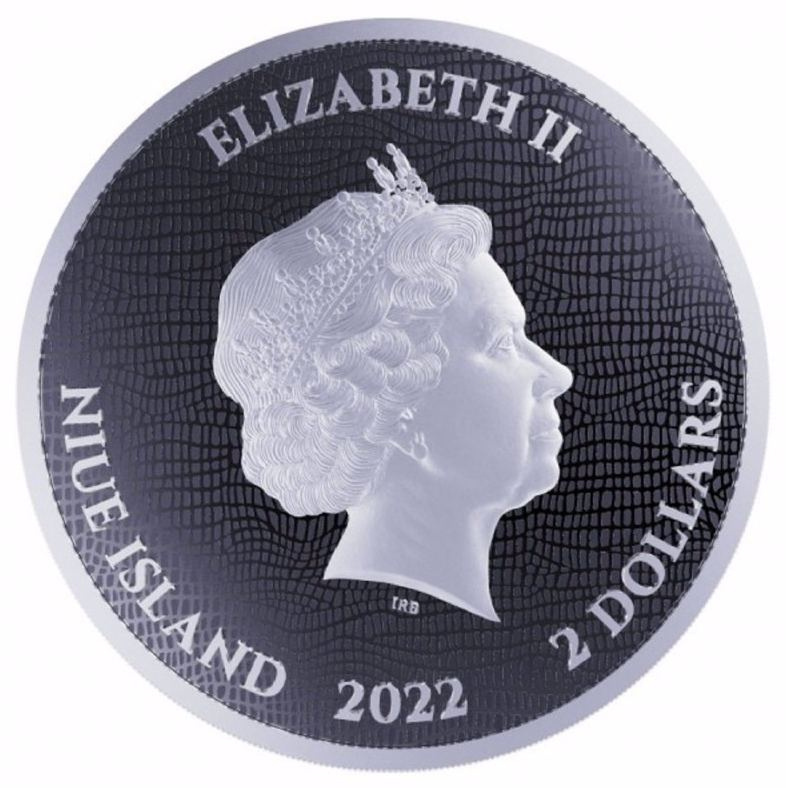 Валлийский дракон - о.Ниуэ, 2 доллара, 2022 год фото 2