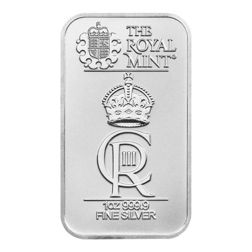 Серебряный слиток "Правление Карла III" - Англия, серебро 999.9 фото 2
