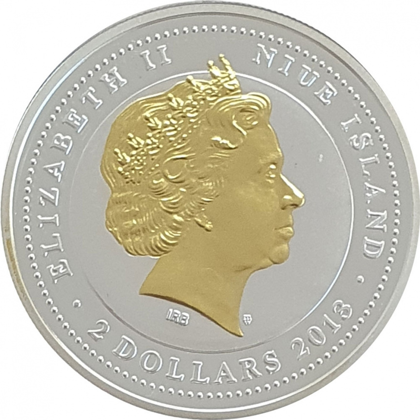 Коримдык - о.Ниуэ, 2 доллара, 2013 год фото 2